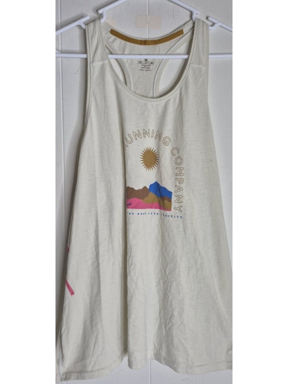 Brooks Run Happy Racerback Tank Womens Size XL